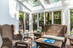 Sunroom off of formal dining space 